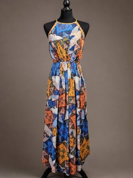 Ranna Gill Dresses & Skirts - Anthropologie Ranna Gill Condesa Maxi Dress XS Vibrant Bohemian Print